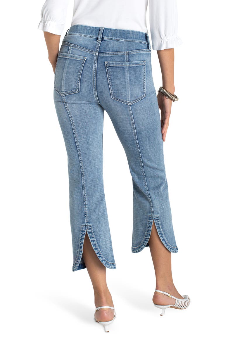 Gia Glider Tulip Hem Pull-On High Waist Crop Flare Jeans, Alternate, color, BRYCE CANYON