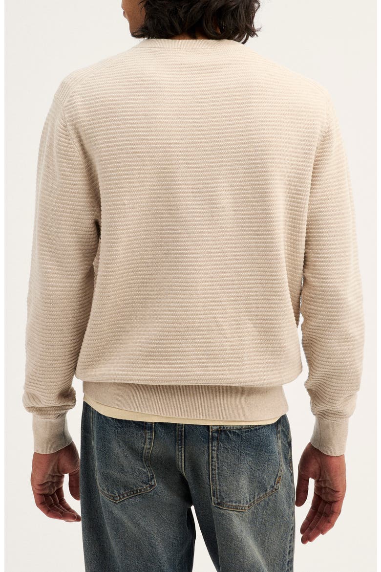 Core Cotton Crewneck Sweater, Alternate, color, HEATHER STONE