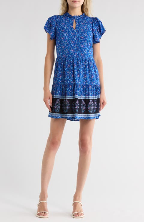 Tiered Short Sleeve Dress
