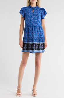 WISHLIST Tiered Short Sleeve Dress