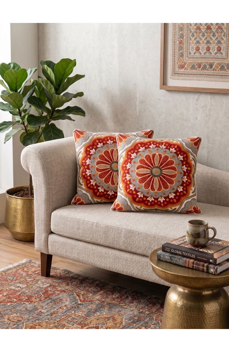 GAURI KOHLI Holi Throw Pillow Cover, Alternate, color, Multicolored