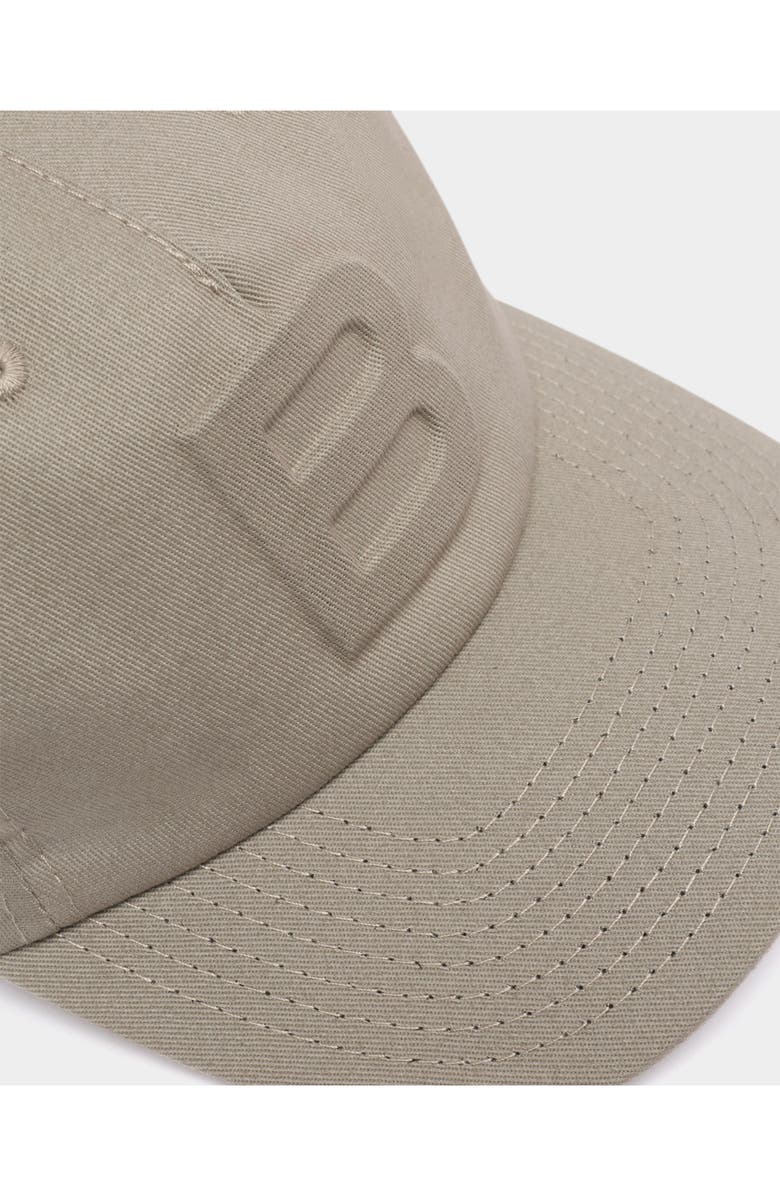 Bally Baseball Hat in Cotton With a Debossed Logo, Alternate, color, Gray