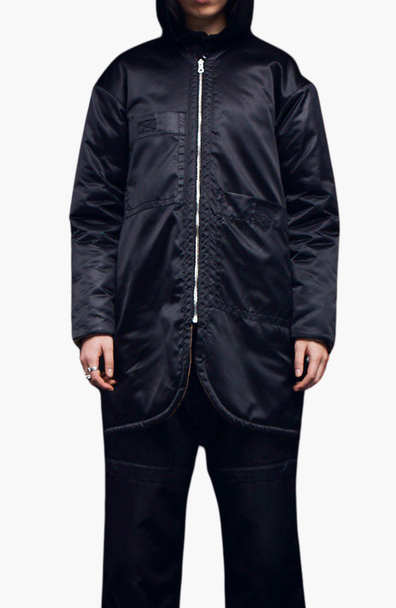 CAALO Reversible Down Coat, Main, color, Black