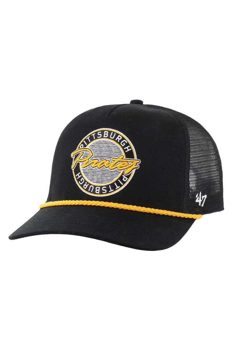 '47 Men's '47 Black Pittsburgh Pirates Promenade Hitch Adjustable Hat, Main, color, Black