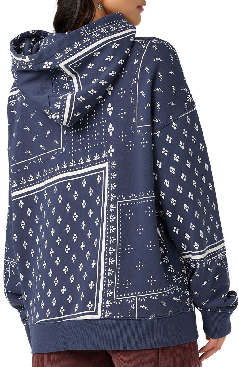 O'Neill Bandana Printed Hoodie, Alternate, color, Navy