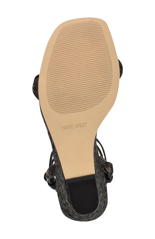 NINE WEST NINE WEST NASHY ANKLE STRAP ESPADRILLE WEDGE SANDAL