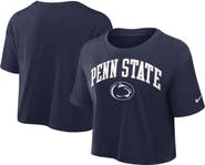 Nike Women's Nike Navy Penn State Nittany Lions Athletic Prep Arch Performance Cropped T-Shirt