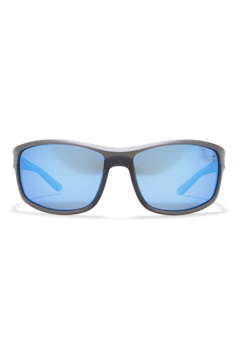 66mm Polarized Square Sunglasses, Main, color, GRYO/ SMKPZ