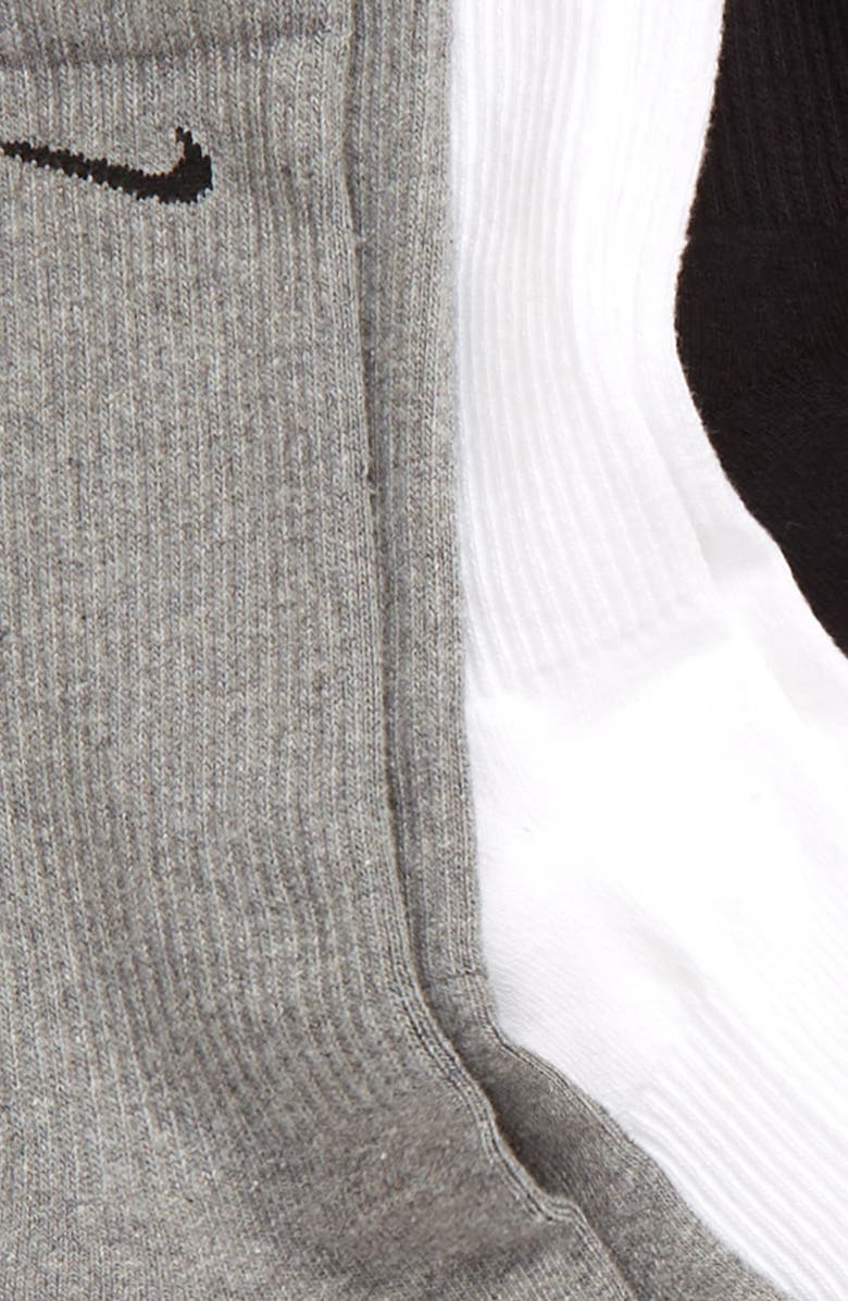 Nike Assorted 6-Pack Everyday Plush Cushion Crew Training Socks, Alternate, color, Multicolor