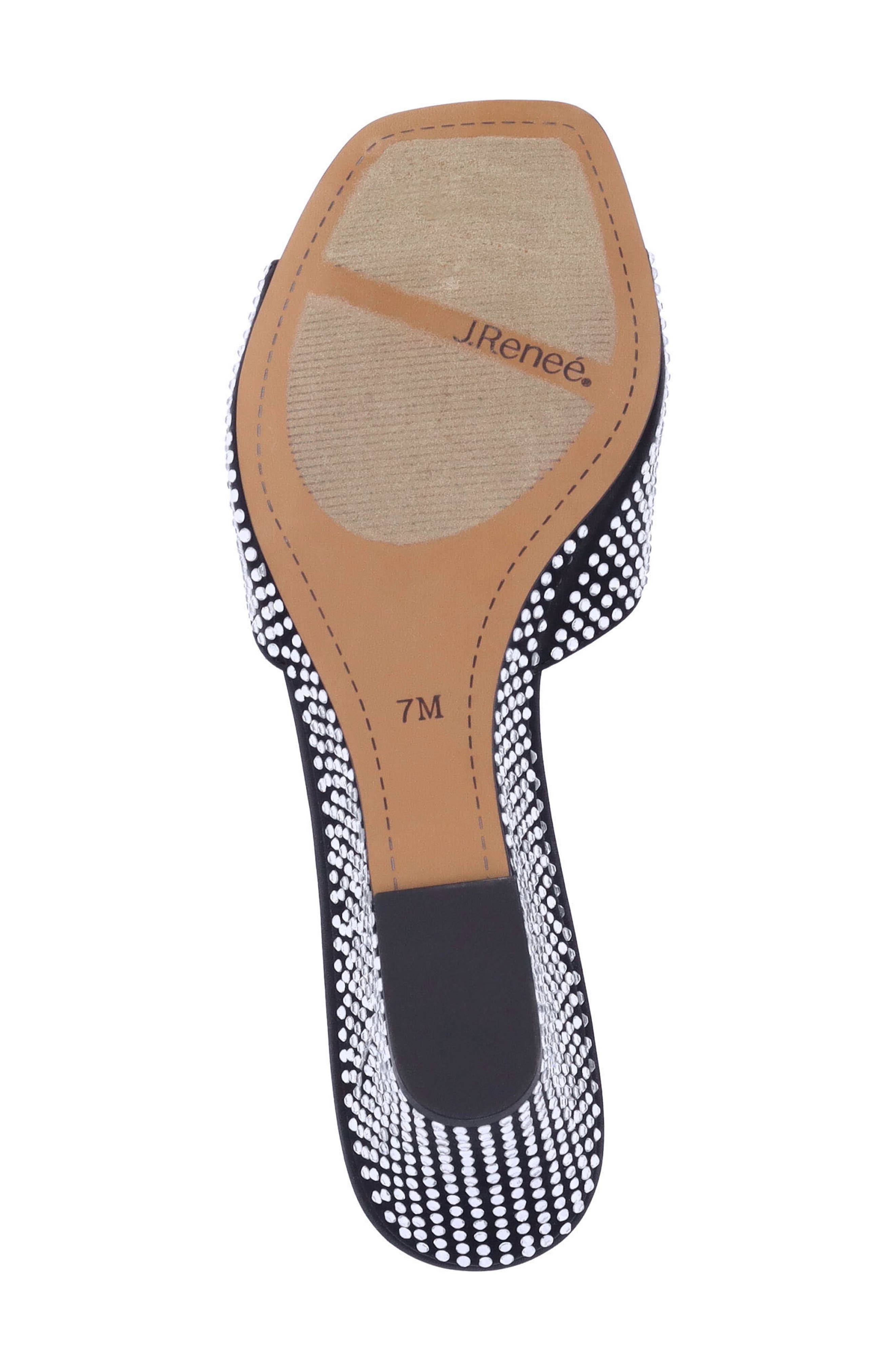 J. Reneé Coralie Wedge Slide Sandal, Alternate, color, Black