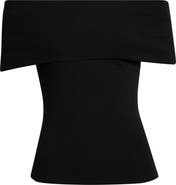 PAIGE Rosarita Rib Knit Off the Shoulder Top