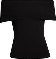 PAIGE Rosarita Rib Knit Off the Shoulder Top