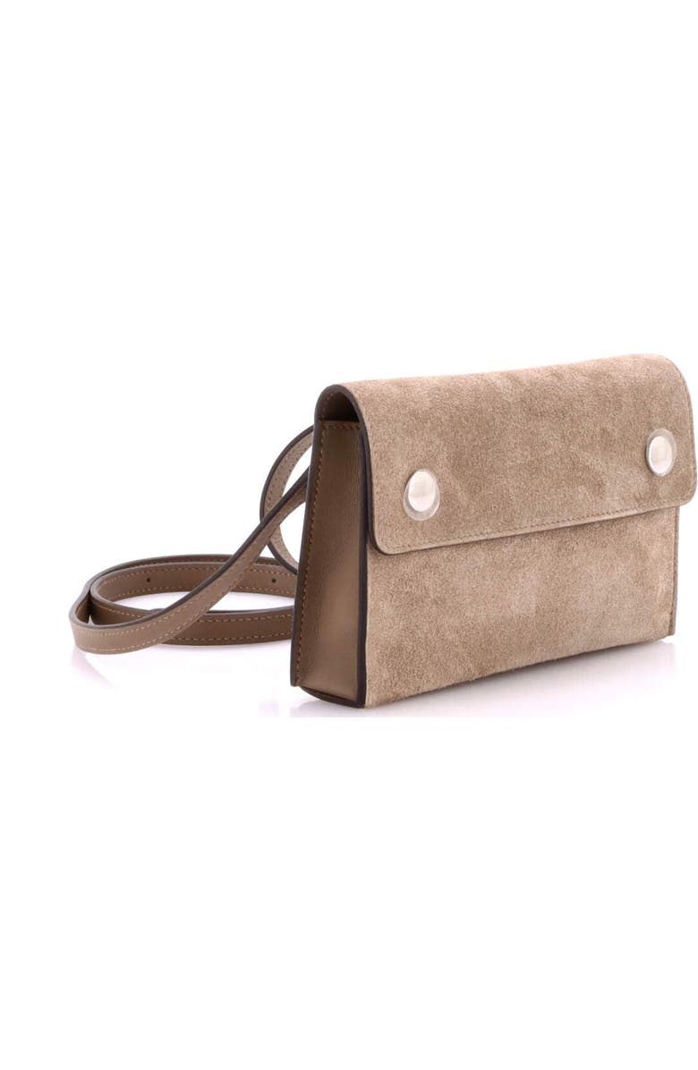 Pre-Owned Hermes Hermesnap Wallet Bag Grizzly and Swift, Alternate, color, Etoupe