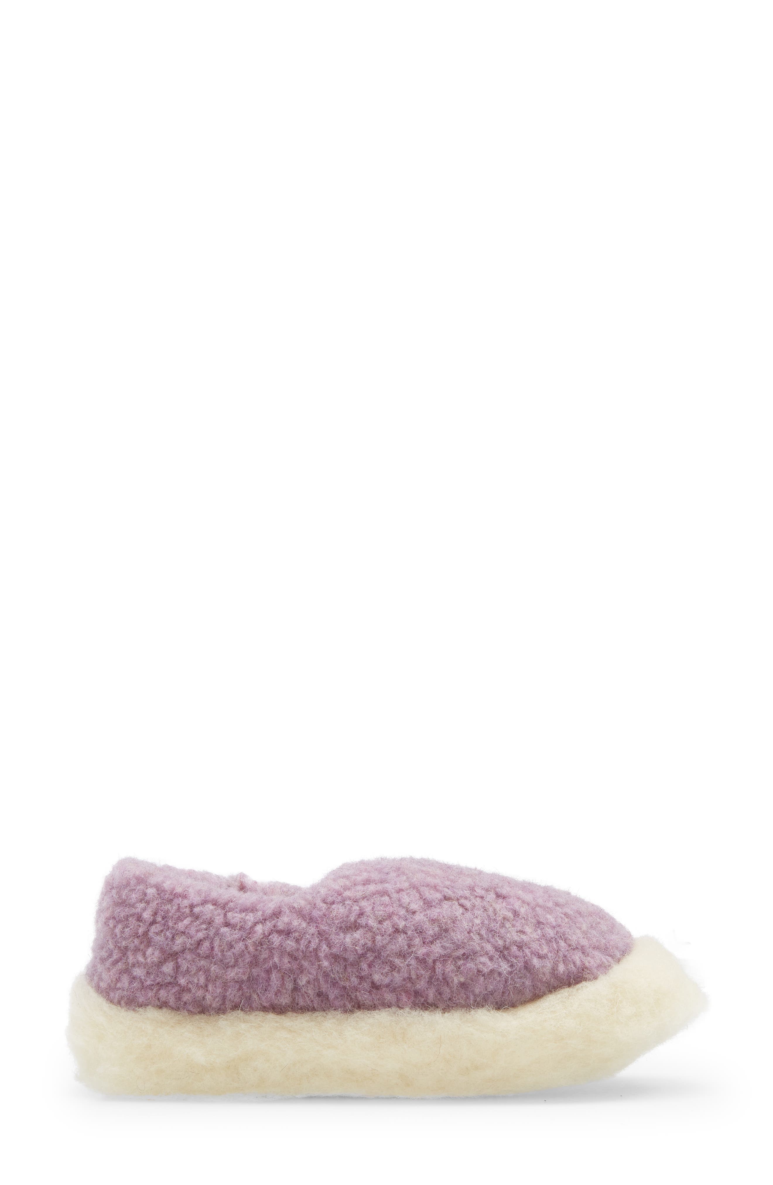 SHIP BY THE SEA Sheep by the Sea Siberian Unisex Wool Slipper, Alternate, color, Lilac