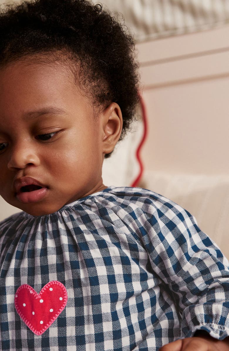 NEXT Gingham Dress & Bloomers Set, Alternate, color, Blue