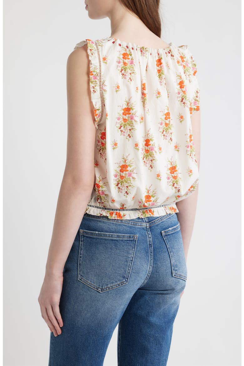 Traveler Embroidered Crop Top, Alternate, color, ROSE PETIT BOUQUET DE CHAMONIX