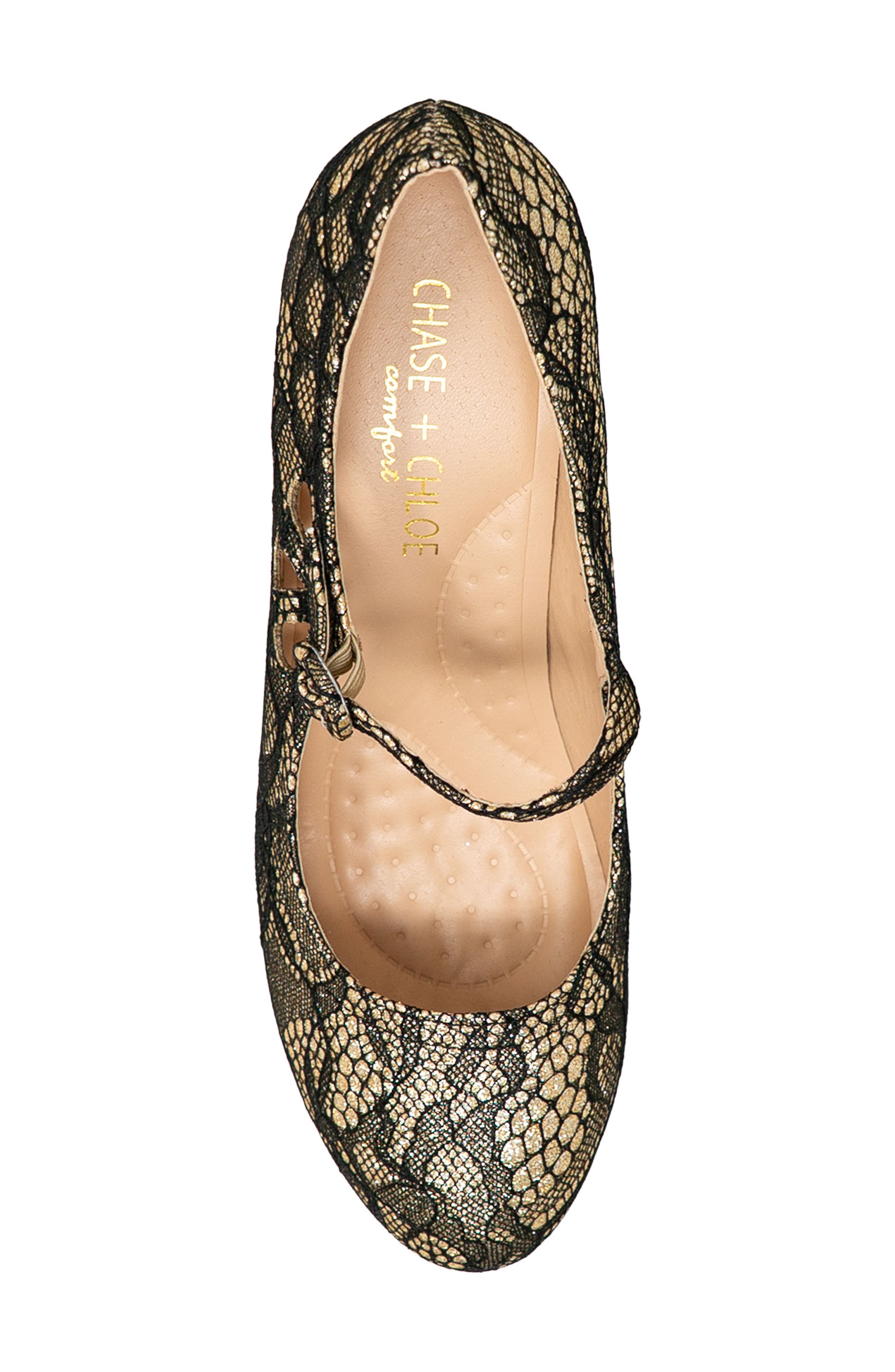 Cutout Pump, Alternate, color, GOLD LACE