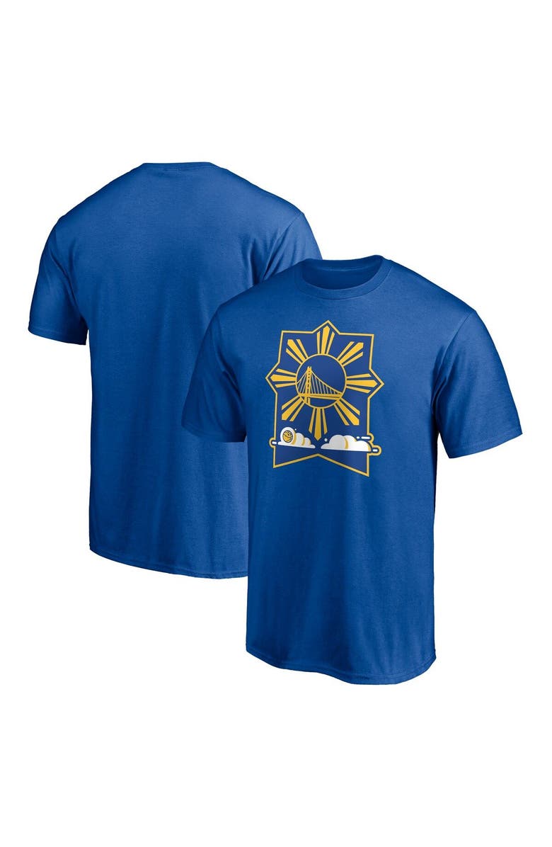 FANATICS Men's Fanatics Branded Royal Golden State Warriors Filipino Heritage Night T-Shirt, Alternate, color, 