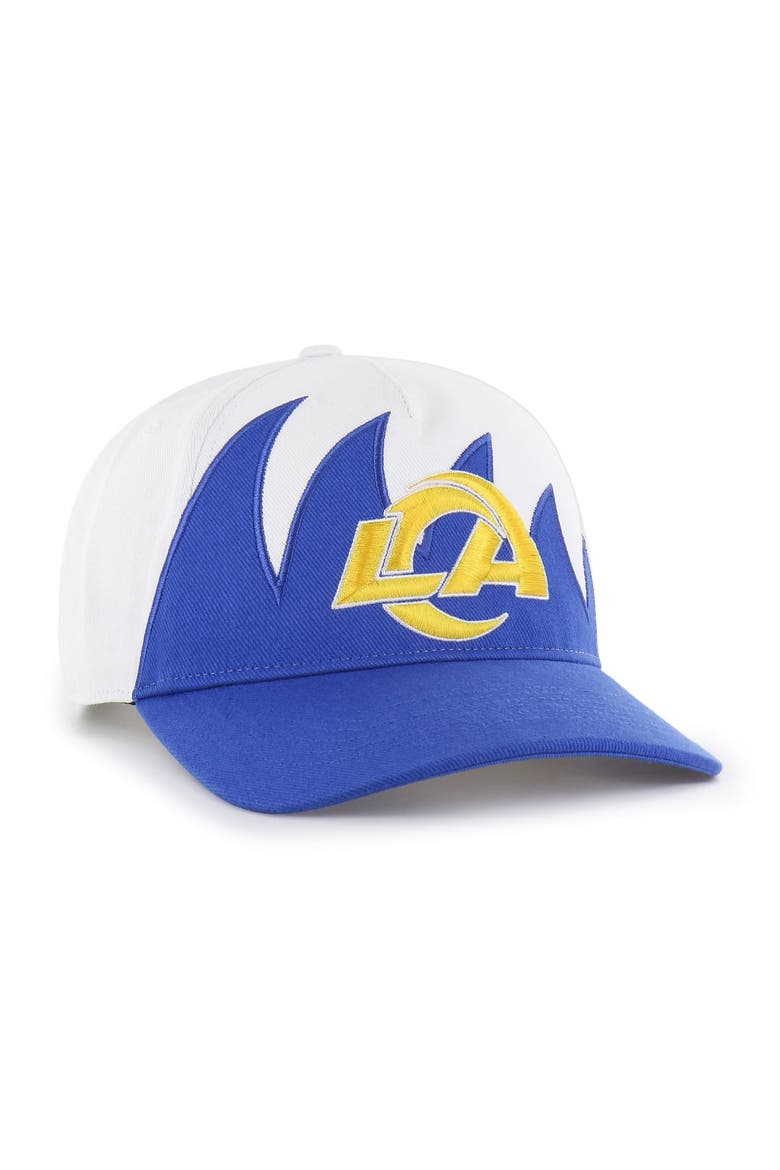 Men's '47 White Los Angeles Rams Jagged Hitch Adjustable Hat, Alternate, color, White