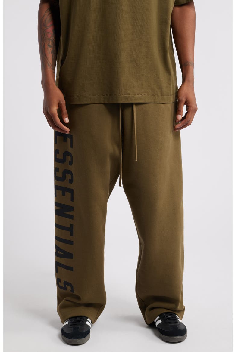 Gender Inclusive Relaxed Fit Cotton Blend Sweatpants, Main, color, OLIVE