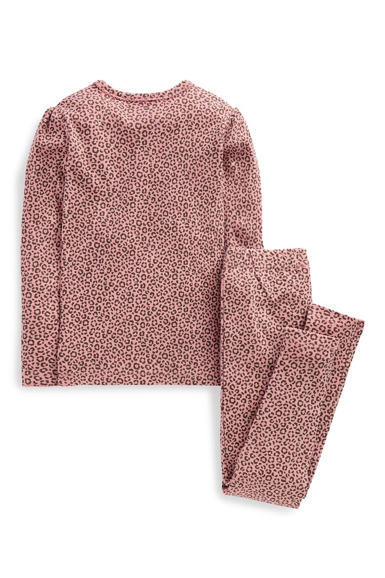 Kids' Snug Henley Pajamas, Alternate, color, PINK LEOPARD