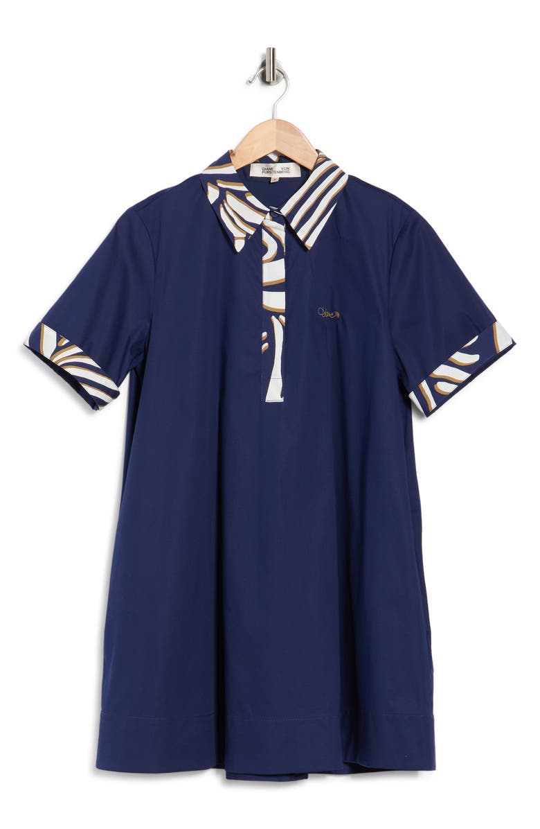Diane von Furstenberg Emmy Minidress, Main, color, Classic Navy