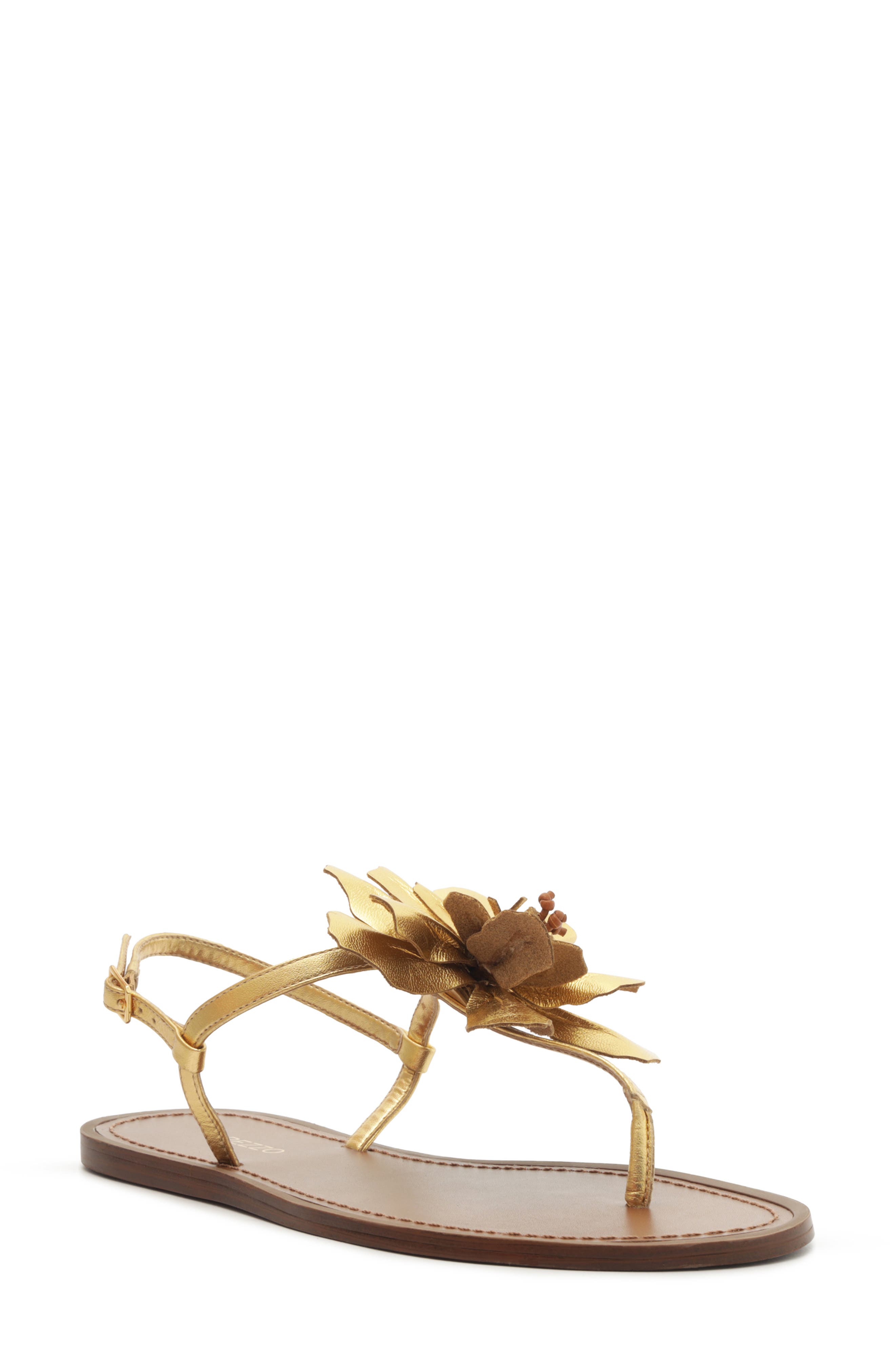 Arezzo Daisy Slingback Sandal, Main, color, Gold