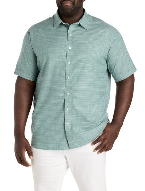 Big & Tall Tonal Patterned Sport Shirt