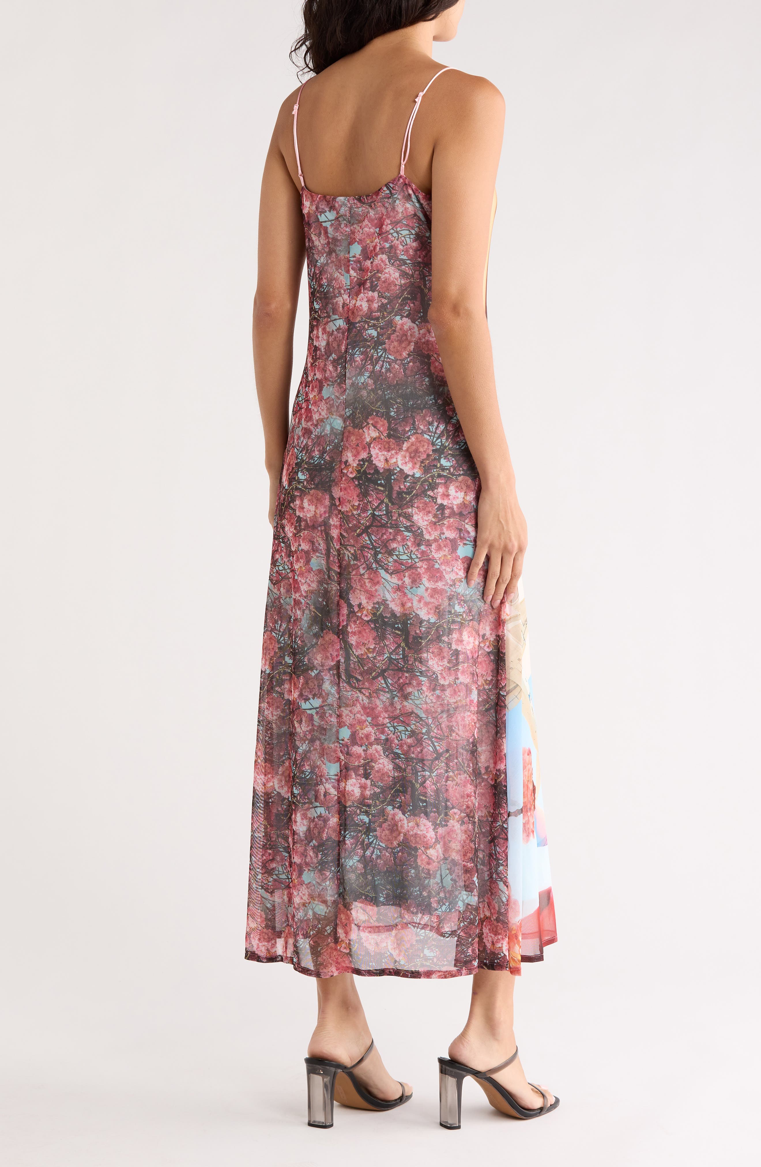 Print Knit Slip Dress - image 2