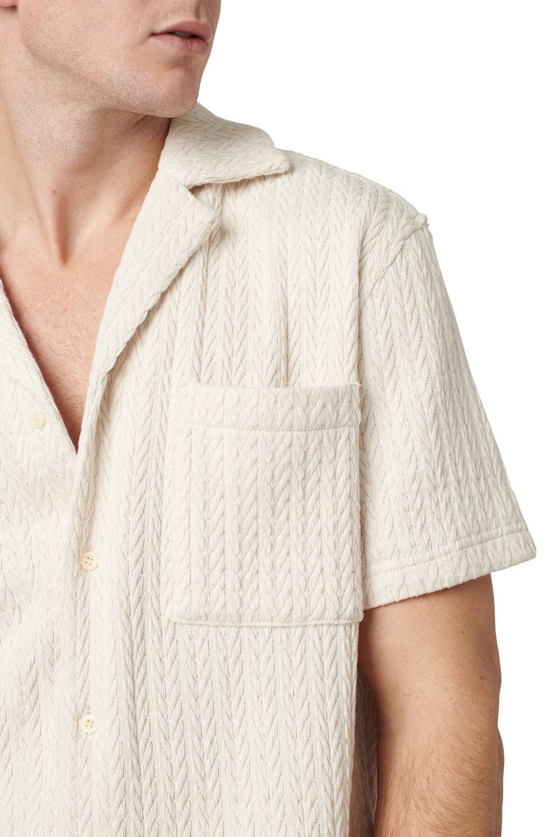 Joe's Charlie Herringbone Stitch Camp Shirt, Alternate, color, 