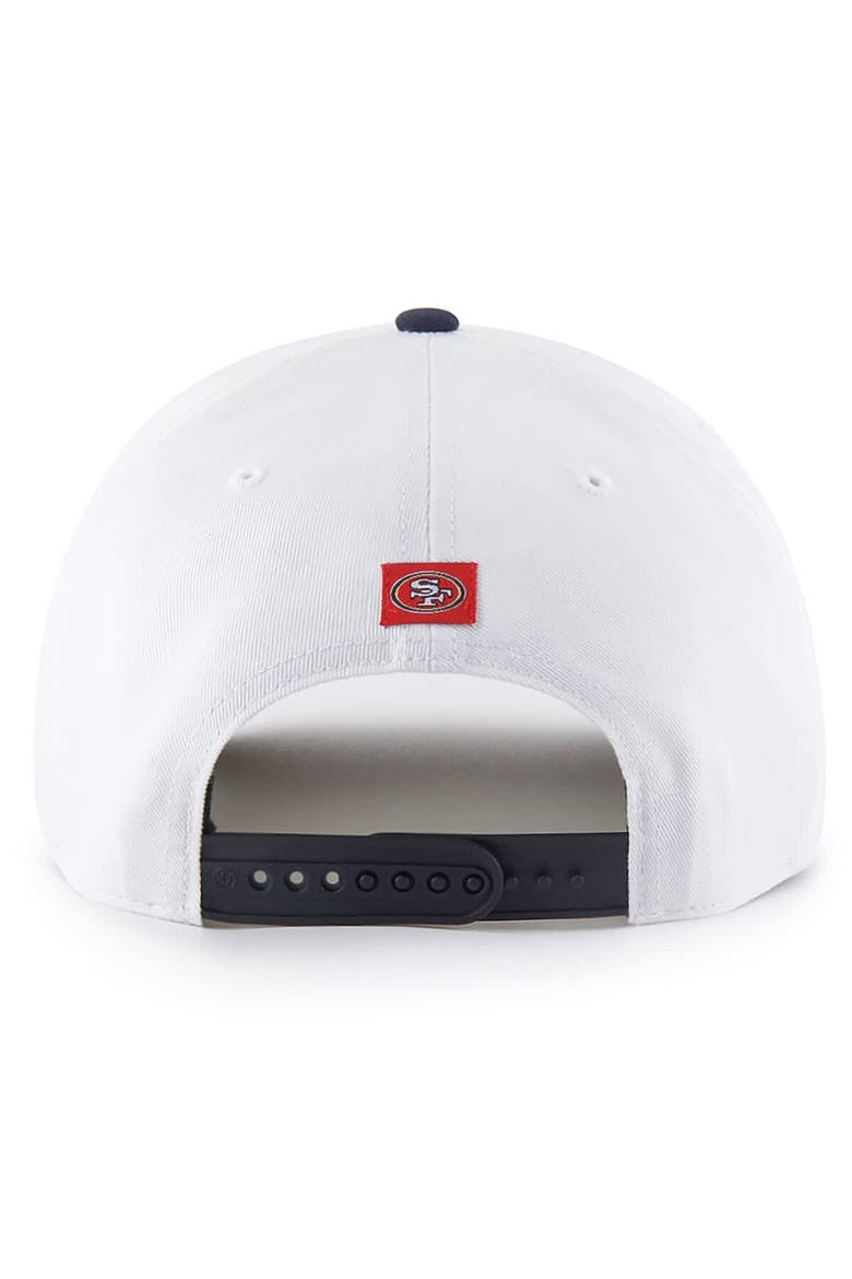 Men's '47 White San Francisco 49ers Patriotic Overhand Hitch Adjustable Hat, Alternate, color, White