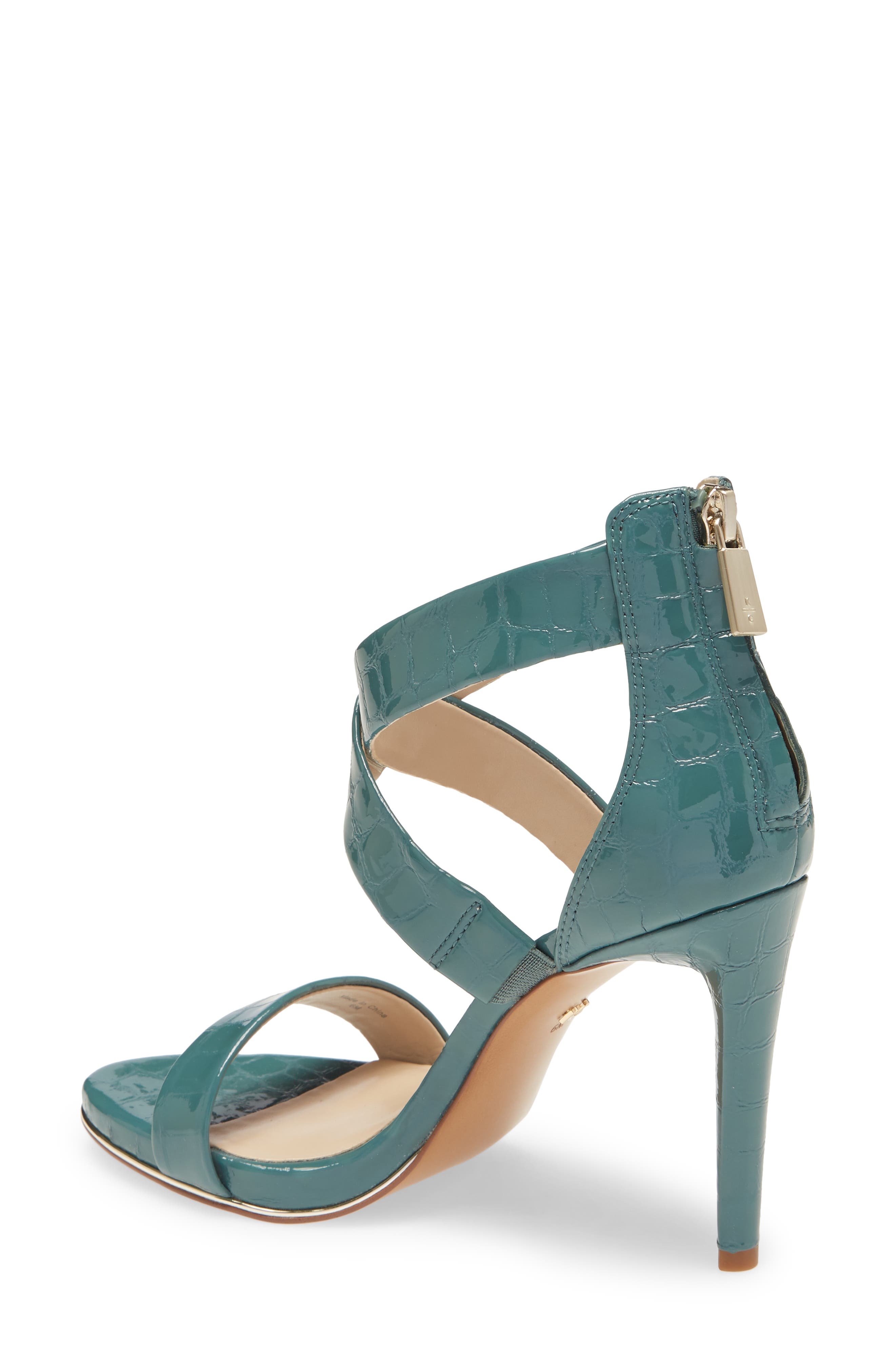 Brooke Sandal, Alternate, color, SEA GREEN PATENT LEATHER