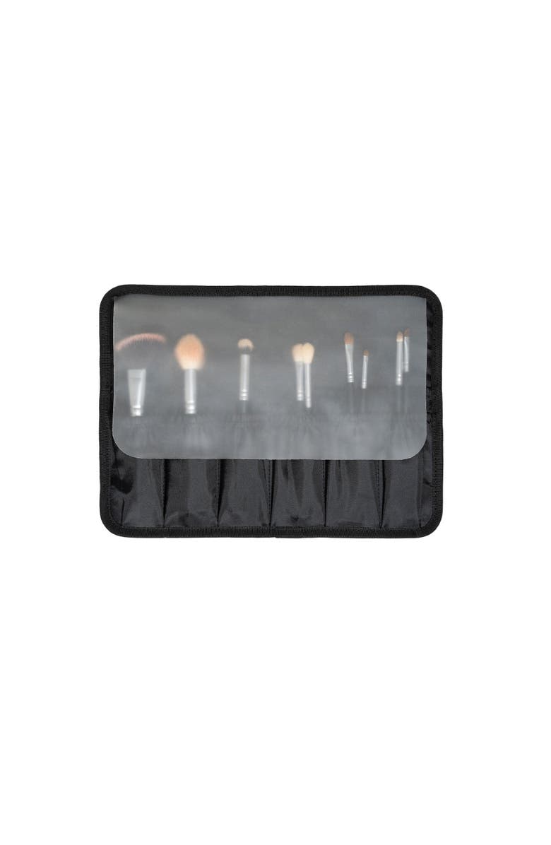 Ilios Lighting Deluxe Quilted Faux Leather Spacious Travel Makeup Case, Alternate, color, Black