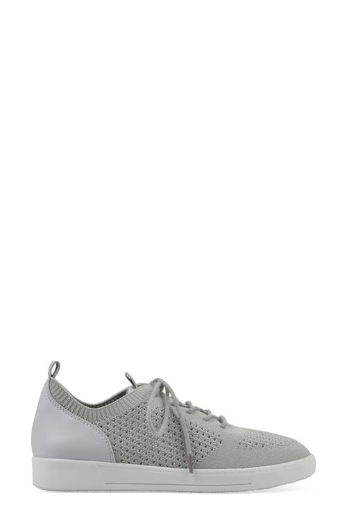 White Mountain Footwear Upscale Knit Sneaker In Light Grey Fabric