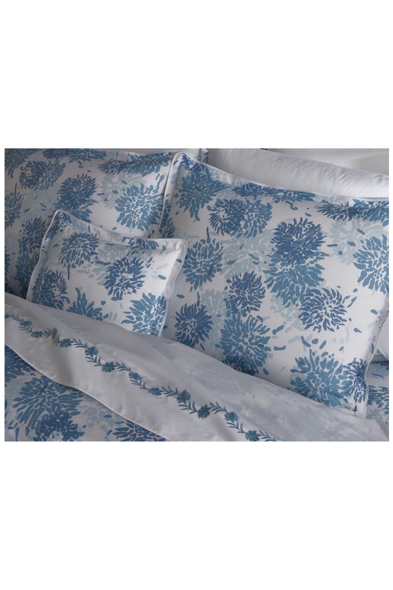 Chrysanthemum Pillow Sham, Alternate, color, BLUE