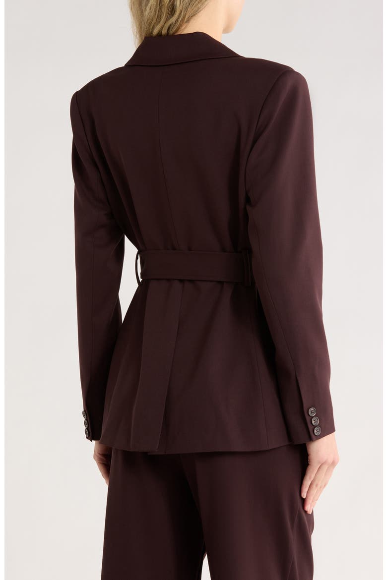 Belted Blazer, Alternate, color, PLUM