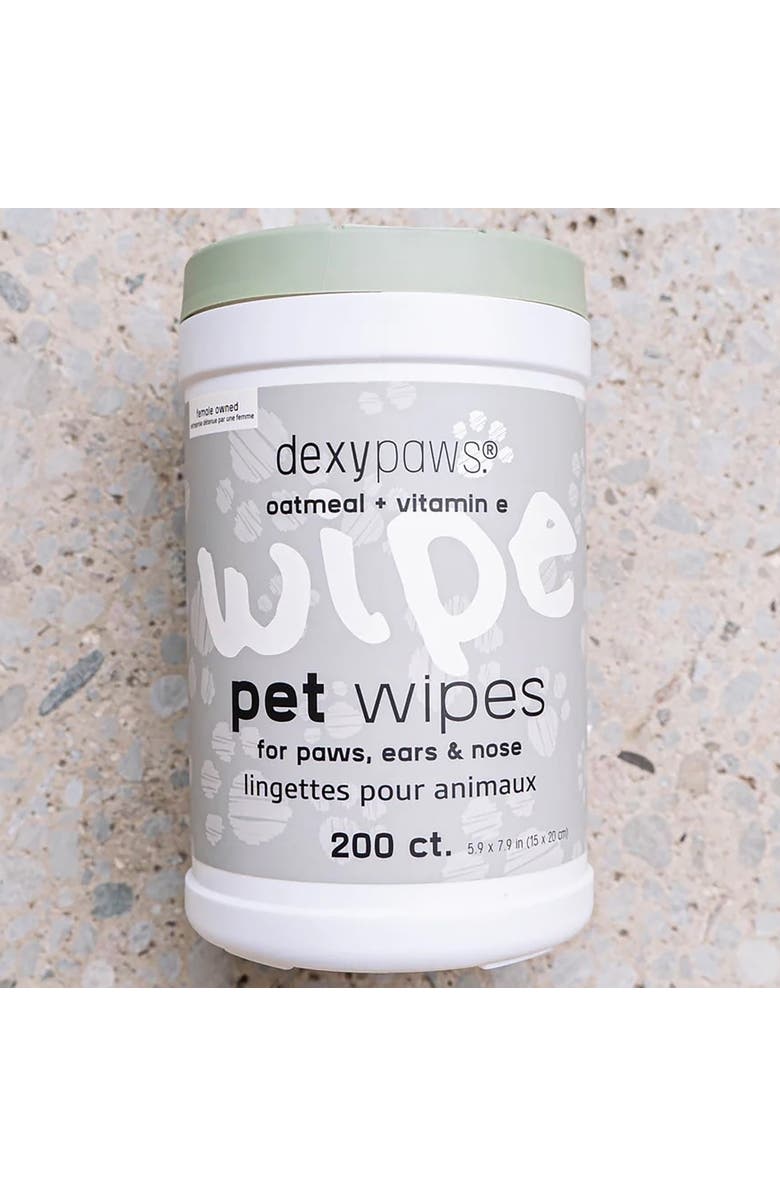 Dexypaws Pet Wipes Oatmeal & Vitamin E, 200Ct, Alternate, color, 