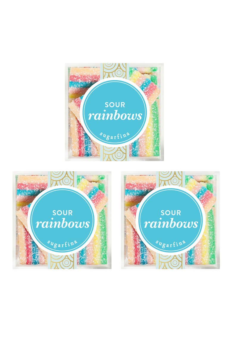 Sour Rainbows Set of 3 Candy Cubes, Main, color, NO COLOR