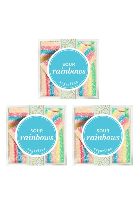 Sour Rainbows Set of 3 Candy Cubes