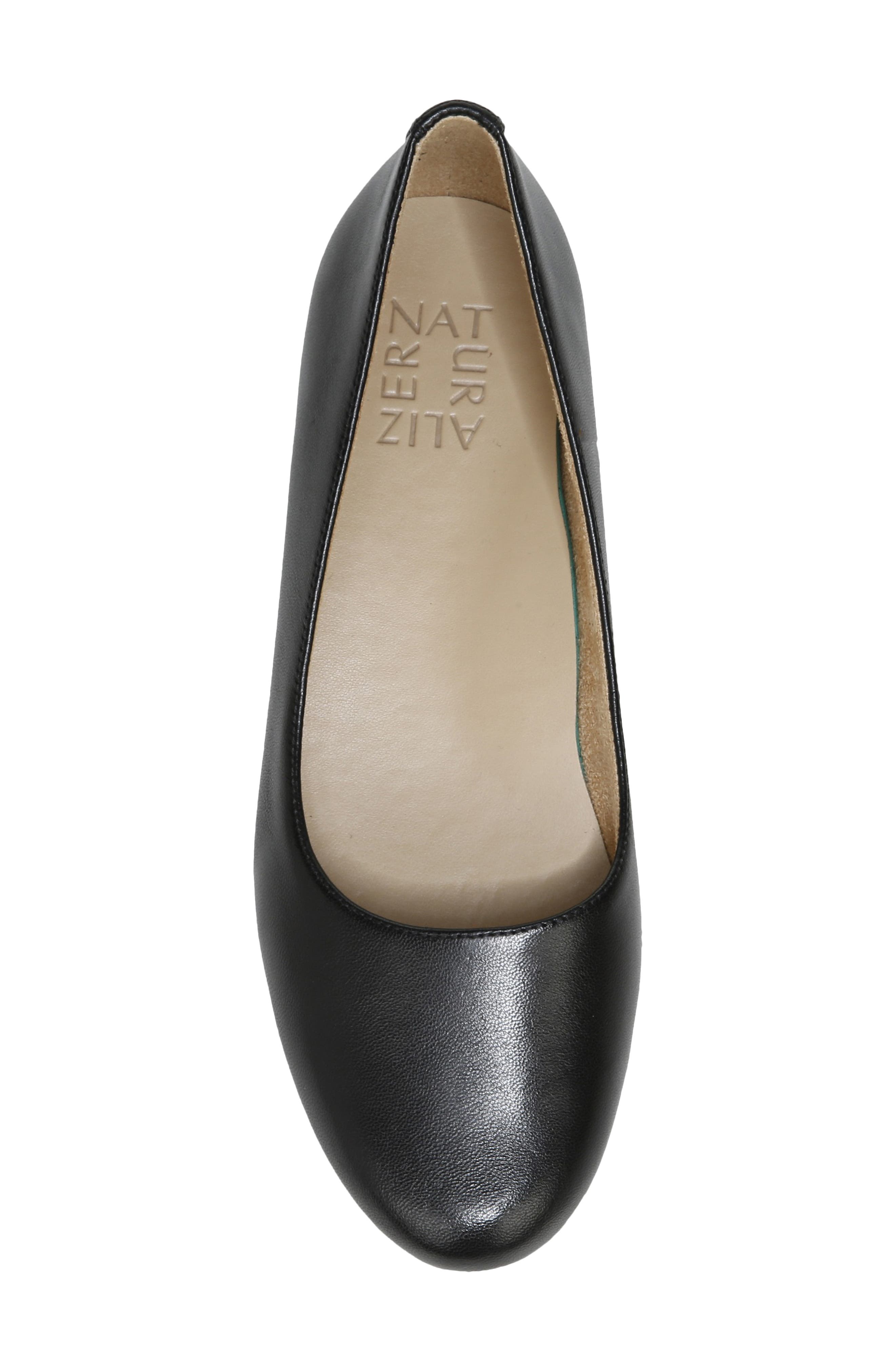 Naturalizer True Colors Maxwell Flat, Alternate, color, Black Leather