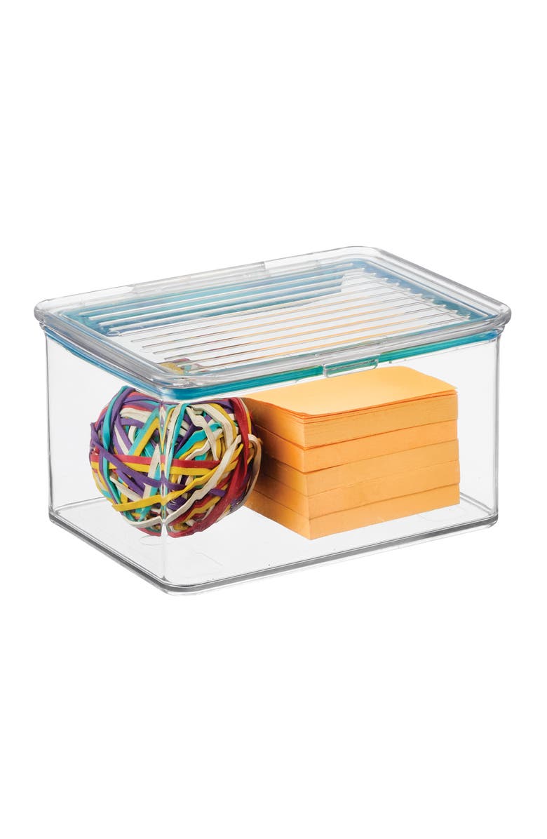iDesign Plastic BPA-Free Pantry Food Storage Organizer Bin with Air-Tight Hinged Lid - Clear, Alternate, color, Clear