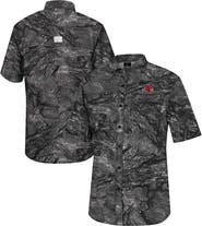 COLOSSEUM Men's Colosseum Charcoal Louisville Cardinals Realtree Aspect Charter Full-Button Fishing Shirt