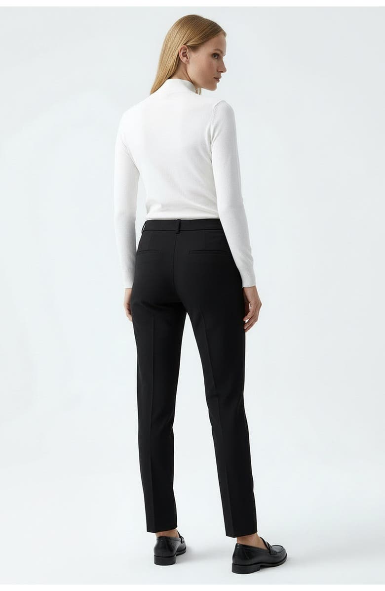 Exquise High Waist Woven Pants, Alternate, color, Black