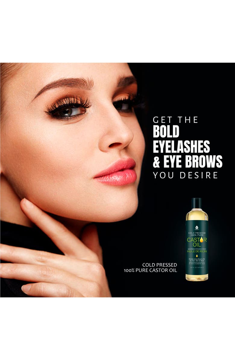 PURSONIC Cold Pressed 100% Castor Oil 16 oz, Alternate, color, Multicolor