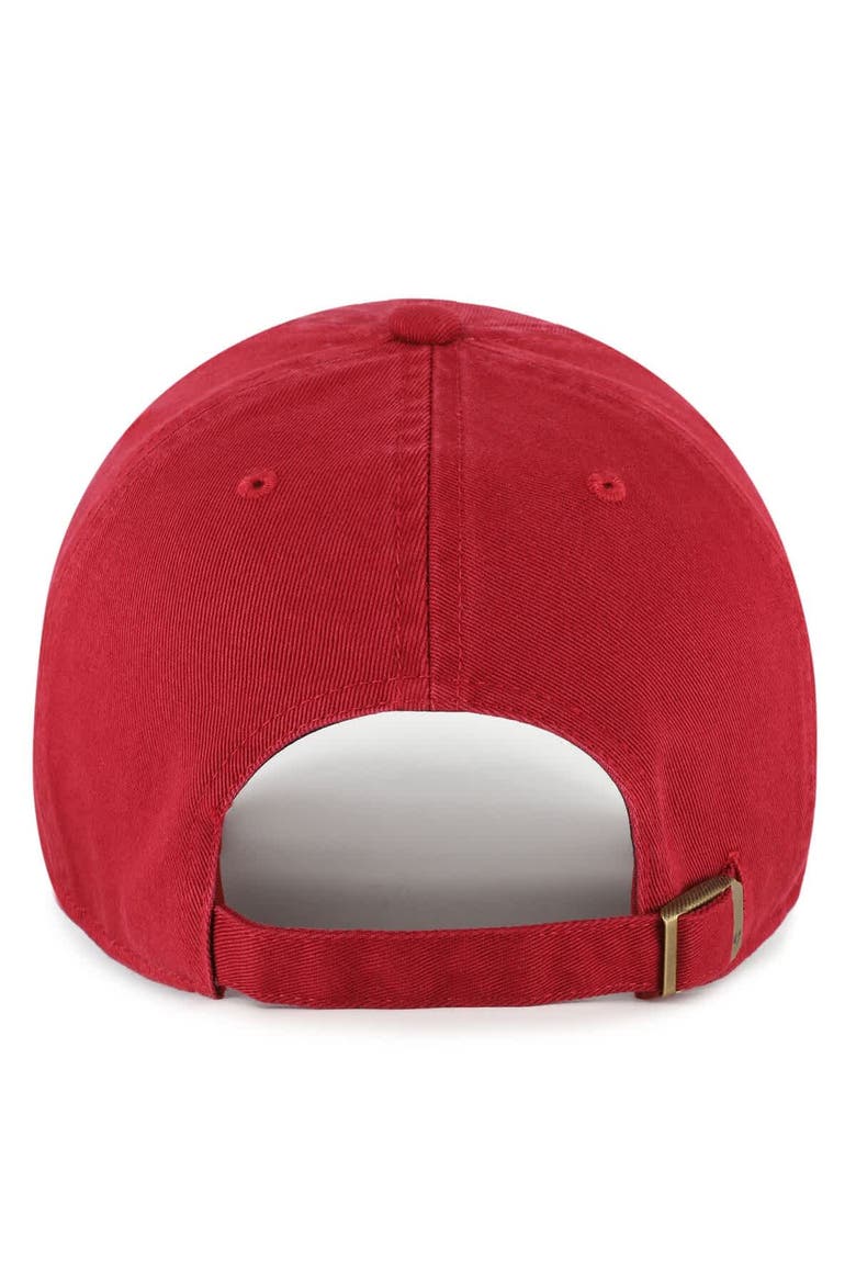 Men's '47 Cardinal Arkansas Razorbacks Vault Clean Up Adjustable Hat, Alternate, color, Cardinal