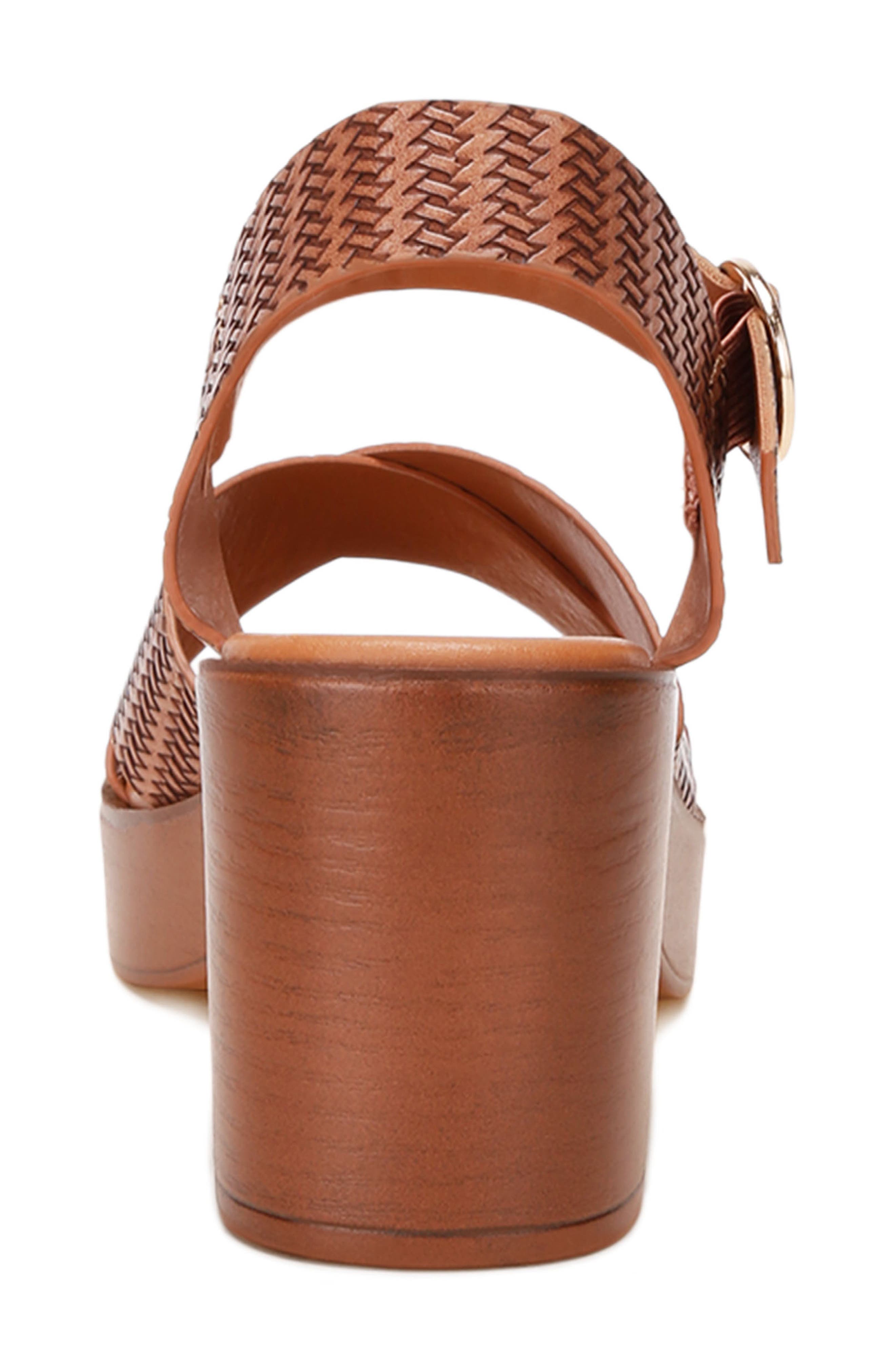 Elenia Platform Block Heel Sandal, Alternate, color, TAN