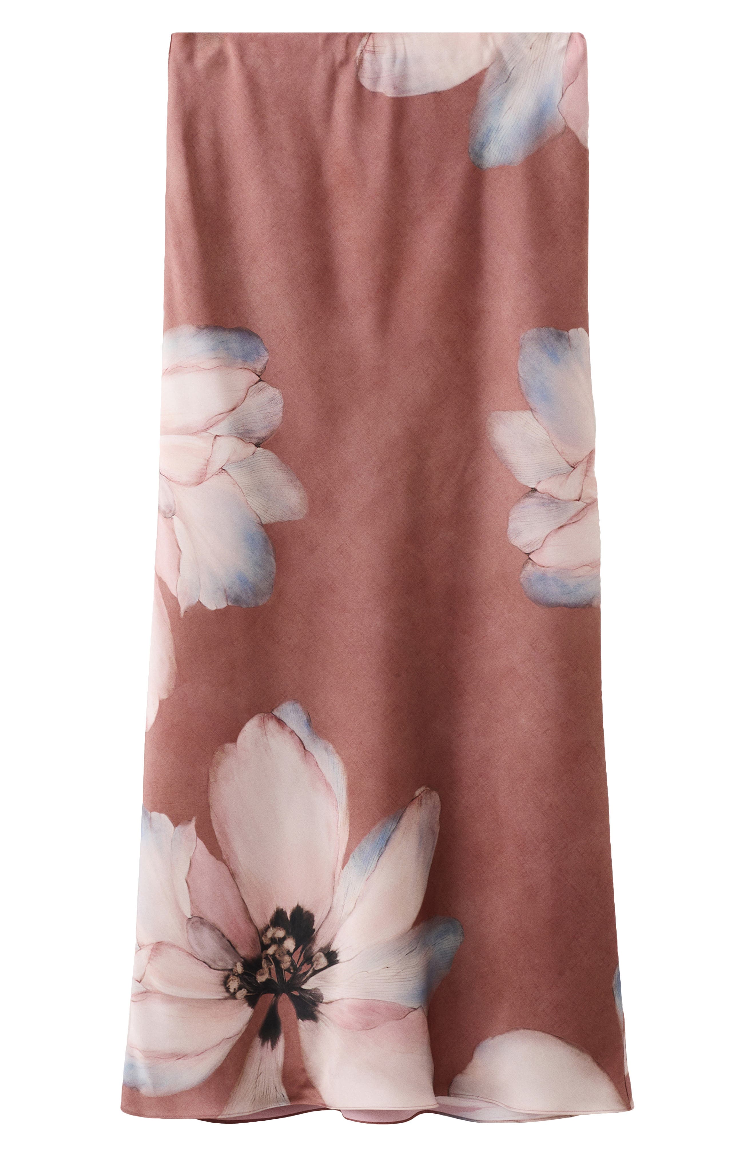 Floral Print Maxi Skirt