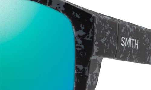Smith Outrigger 61mm Chromapop™ Polarized Sunglasses In Matte Ash Marble/opal Mirror