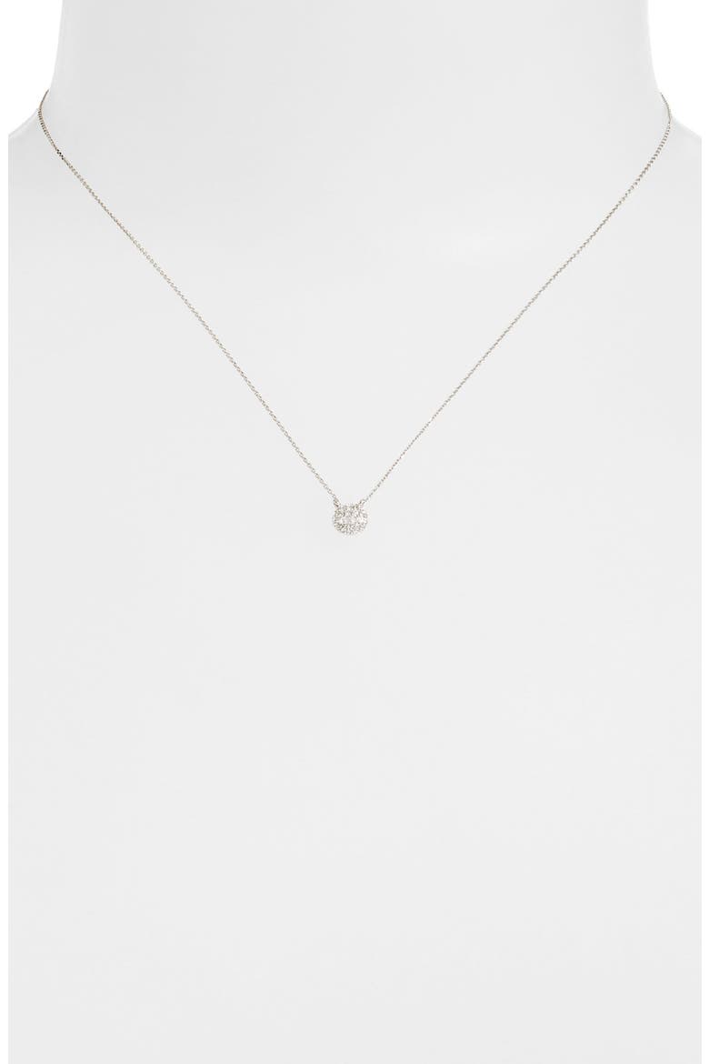 Lauren Joy Diamond Disc Pendant Necklace, Alternate, color, WHITE GOLD