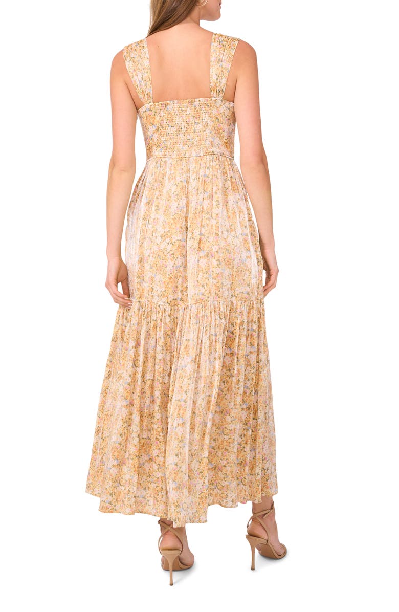 Parker The Adrina Floral Fit & Flare Dress, Alternate, color, Dandelion